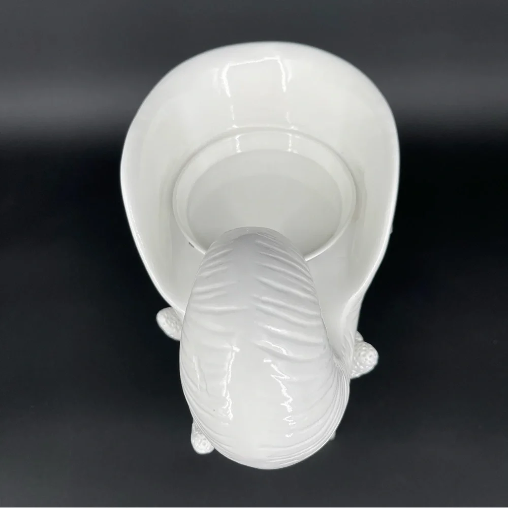 Z Gallerie Nautilus Seashell Sculpture on Coral Pedestal Candle Holder